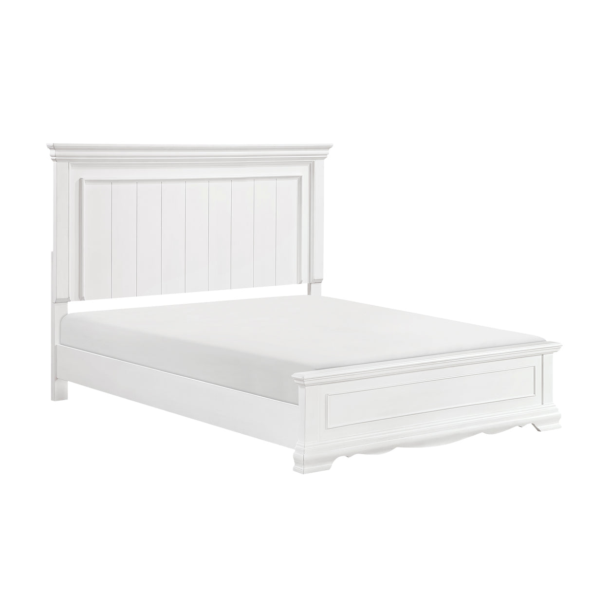 York White Eastern King Bed from Homelegance - Luna Furniture