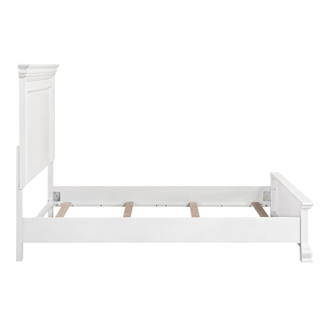 York White Eastern King Bed from Homelegance - Luna Furniture