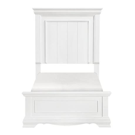 York White Twin Bed from Homelegance - Luna Furniture