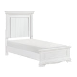 York White Twin Bed from Homelegance - Luna Furniture