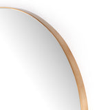 Georgina Round Mirror in Polished Brass from Four Hands - Luna Furniture