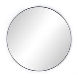 Georgina Round Mirror in Iron Matte Black from Four Hands - Luna Furniture