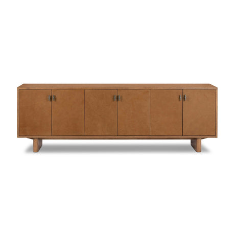 Posada Media Console in Amber Oak Veneer from Four Hands - Luna Furniture