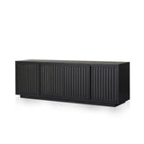 Nyland Media Console in Black Mahogany Veneer from Four Hands - Luna Furniture