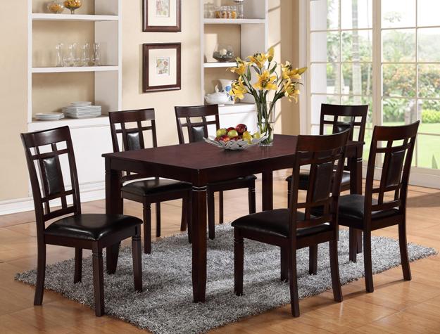 Paige Brown 7-Piece Dining Set from Crown Mark - Luna Furniture