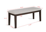Wagner Brown Bench from Crown Mark - Luna Furniture
