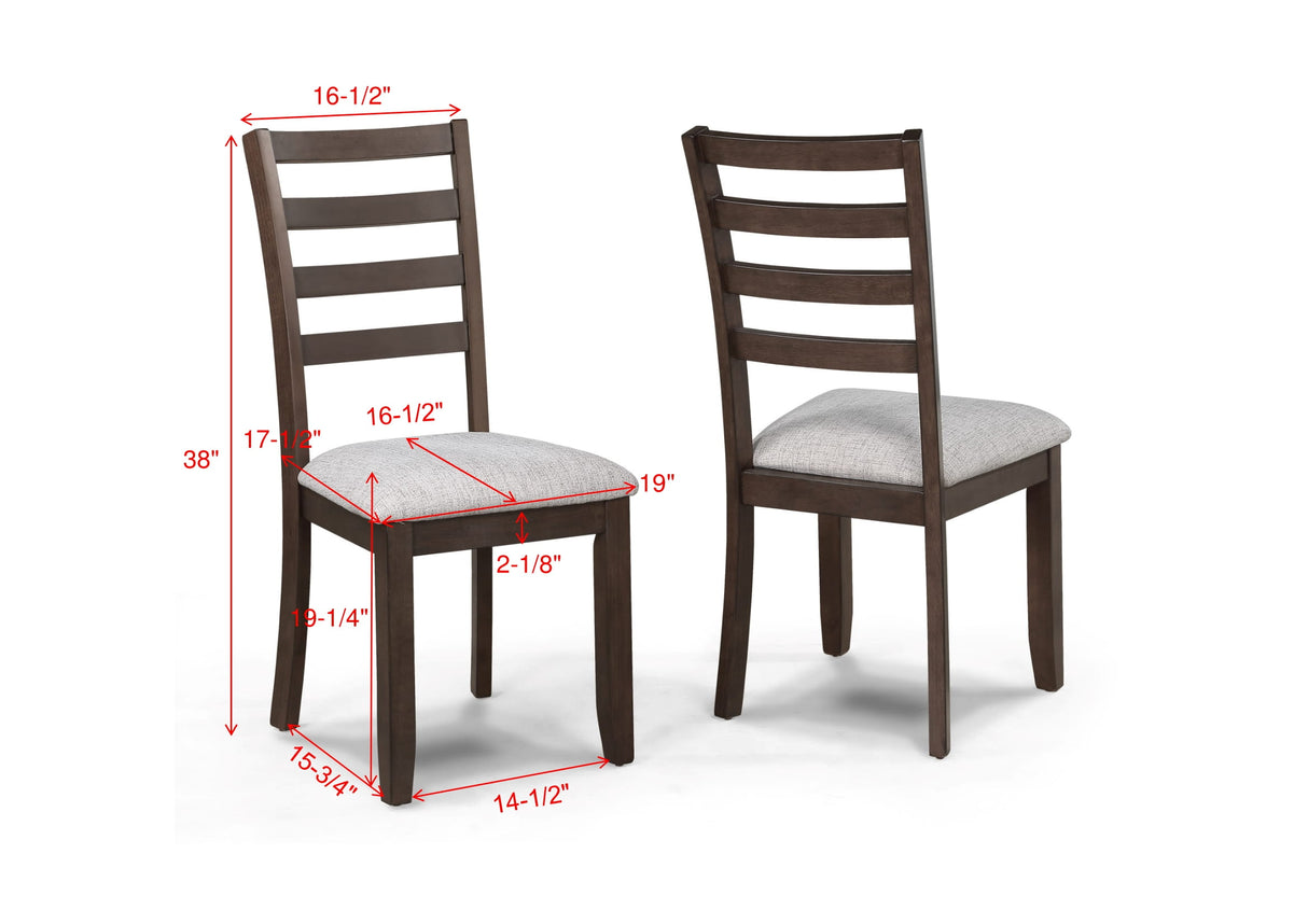 Wagner Brown Dining Chair, Set of 2 from Crown Mark - Luna Furniture