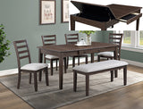 Wagner Brown Dining Table with Storage from Crown Mark - Luna Furniture