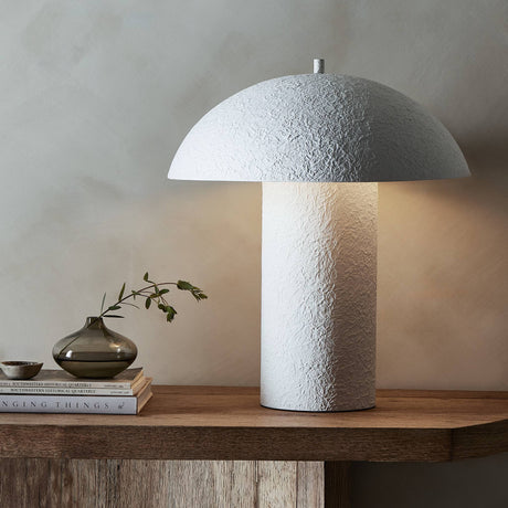 Santorini Table Lamp in Matte White Plaster from Four Hands - Luna Furniture