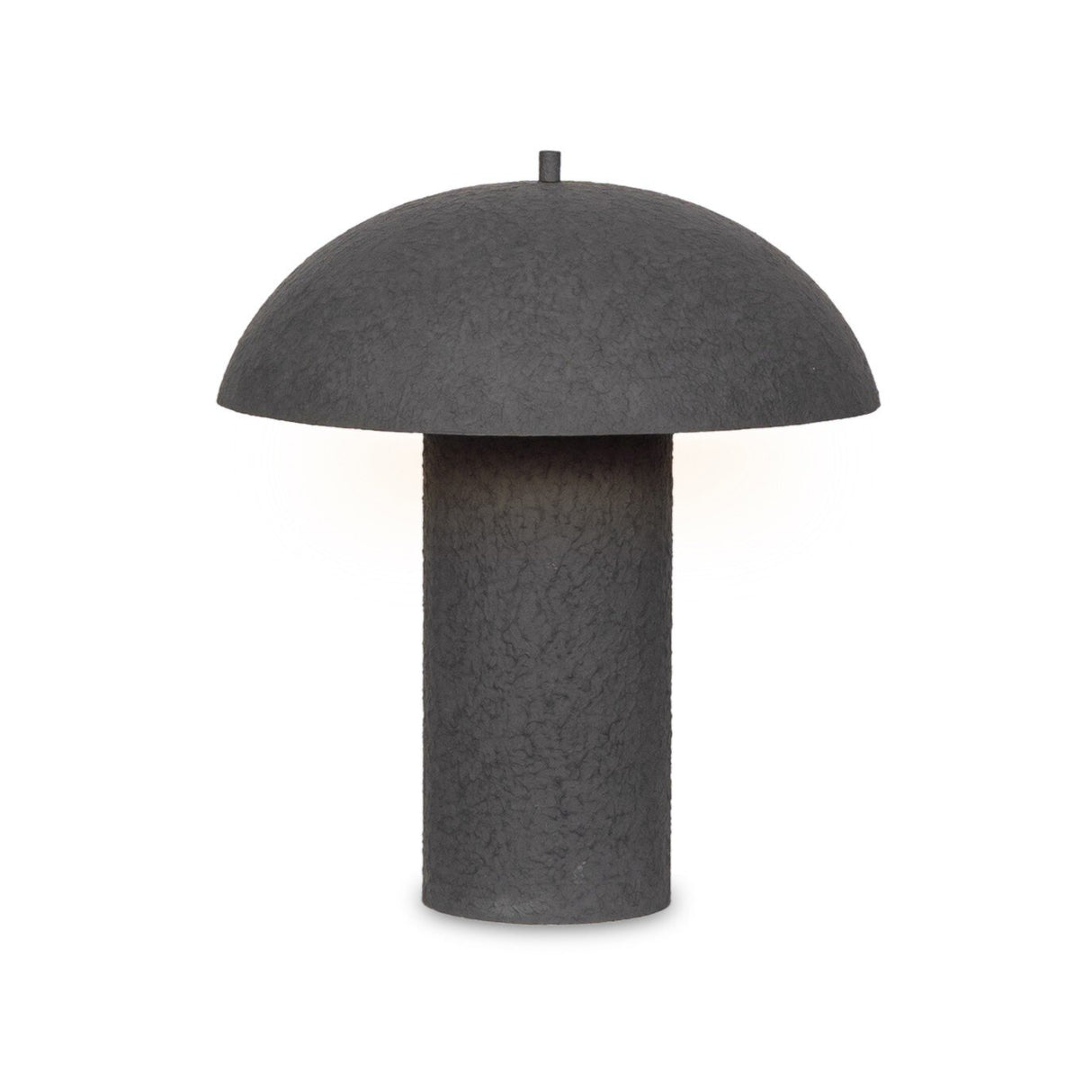 Santorini Table Lamp in Matte Black Plaster from Four Hands - Luna Furniture