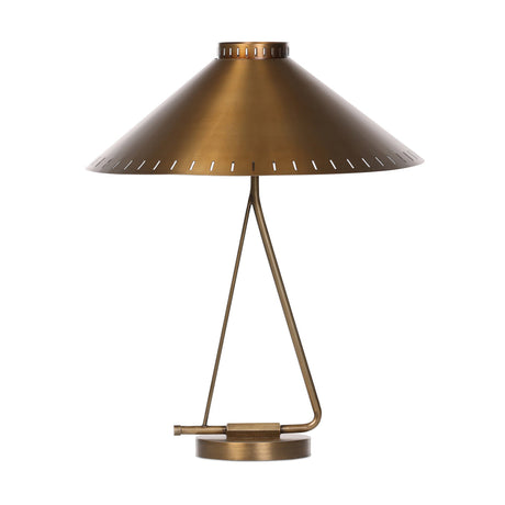 Egon Table Lamp in Antique Brass Iron from Four Hands - Luna Furniture