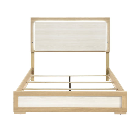 Sterling Natural/White 5pc Set (QB+NS+DR+MR+CH) from Homelegance - Luna Furniture
