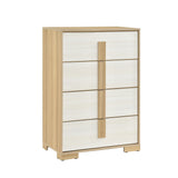 Sterling Natural/White 5pc Set (QB+NS+DR+MR+CH) from Homelegance - Luna Furniture