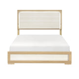 Sterling Natural/White LED California King Bed from Homelegance - Luna Furniture