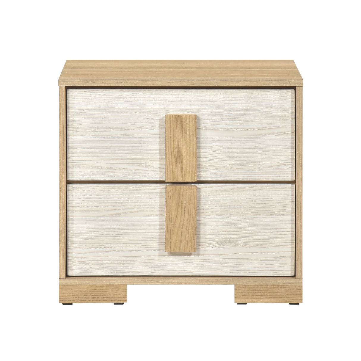 Sterling Natural/White LED Queen Bed from Homelegance - Luna Furniture