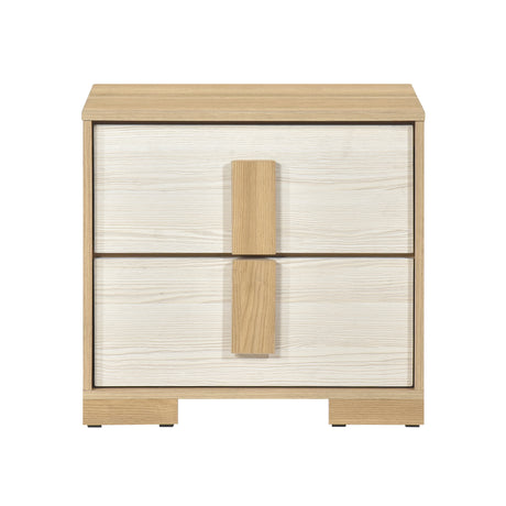 Sterling Natural/White LED Queen Bed from Homelegance - Luna Furniture