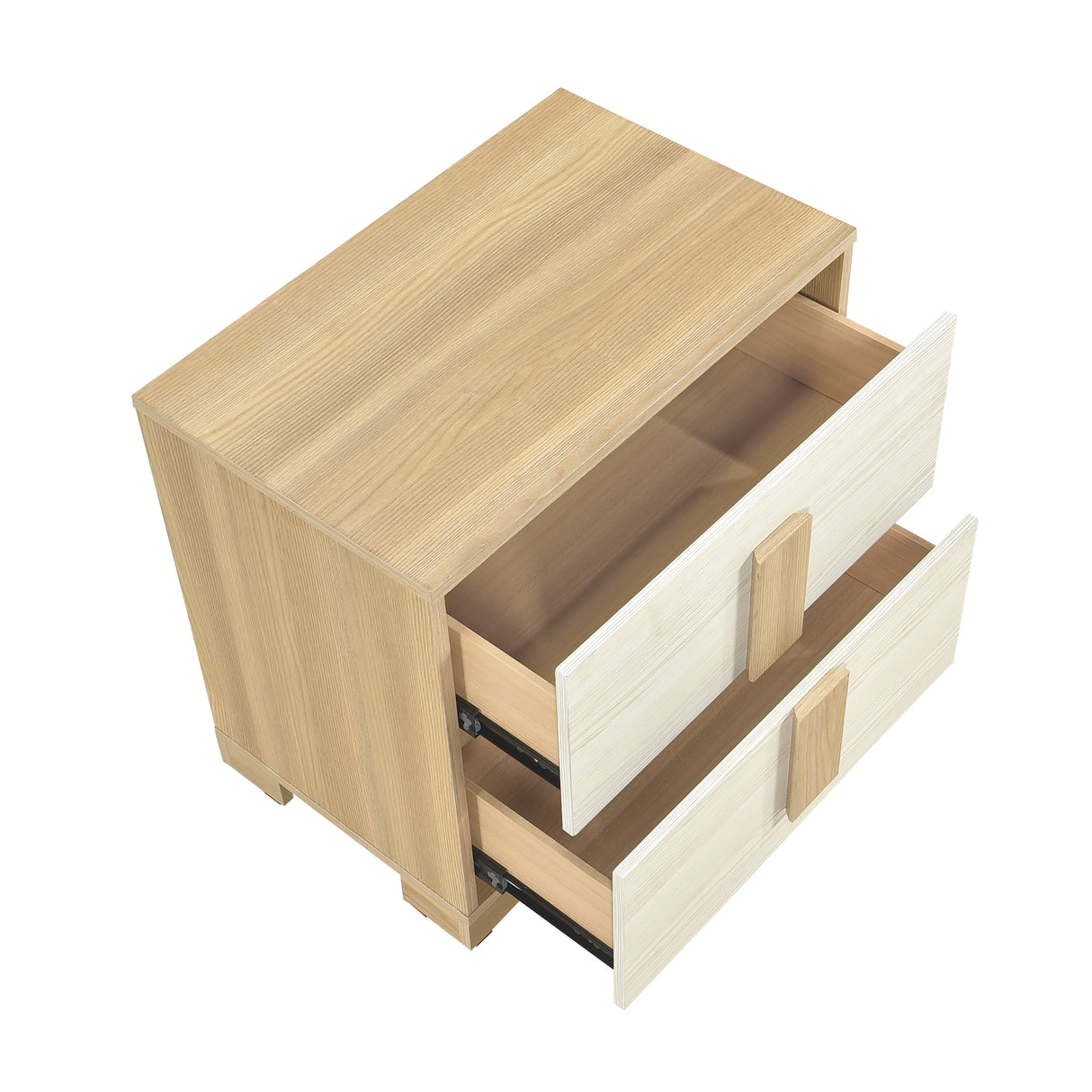 Sterling Natural/White LED Queen Bed from Homelegance - Luna Furniture