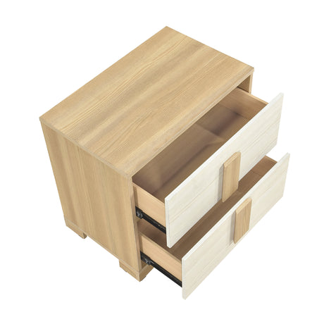 Sterling Natural/White LED Queen Bed from Homelegance - Luna Furniture