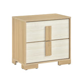 Sterling Natural/White LED Queen Bed from Homelegance - Luna Furniture