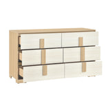 Sterling Natural/White Dresser from Homelegance - Luna Furniture