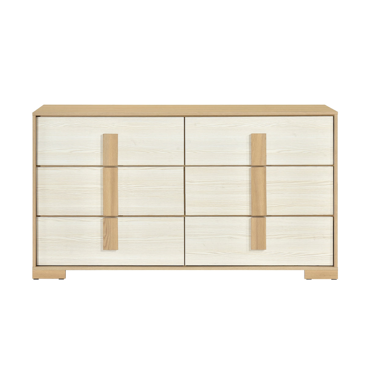Sterling Natural/White LED Queen Bed from Homelegance - Luna Furniture