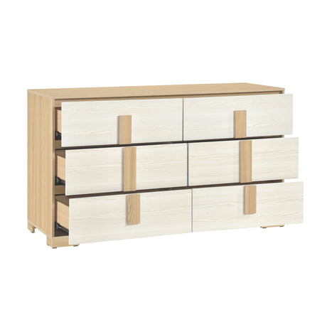 Sterling Natural/White LED Queen Bed from Homelegance - Luna Furniture