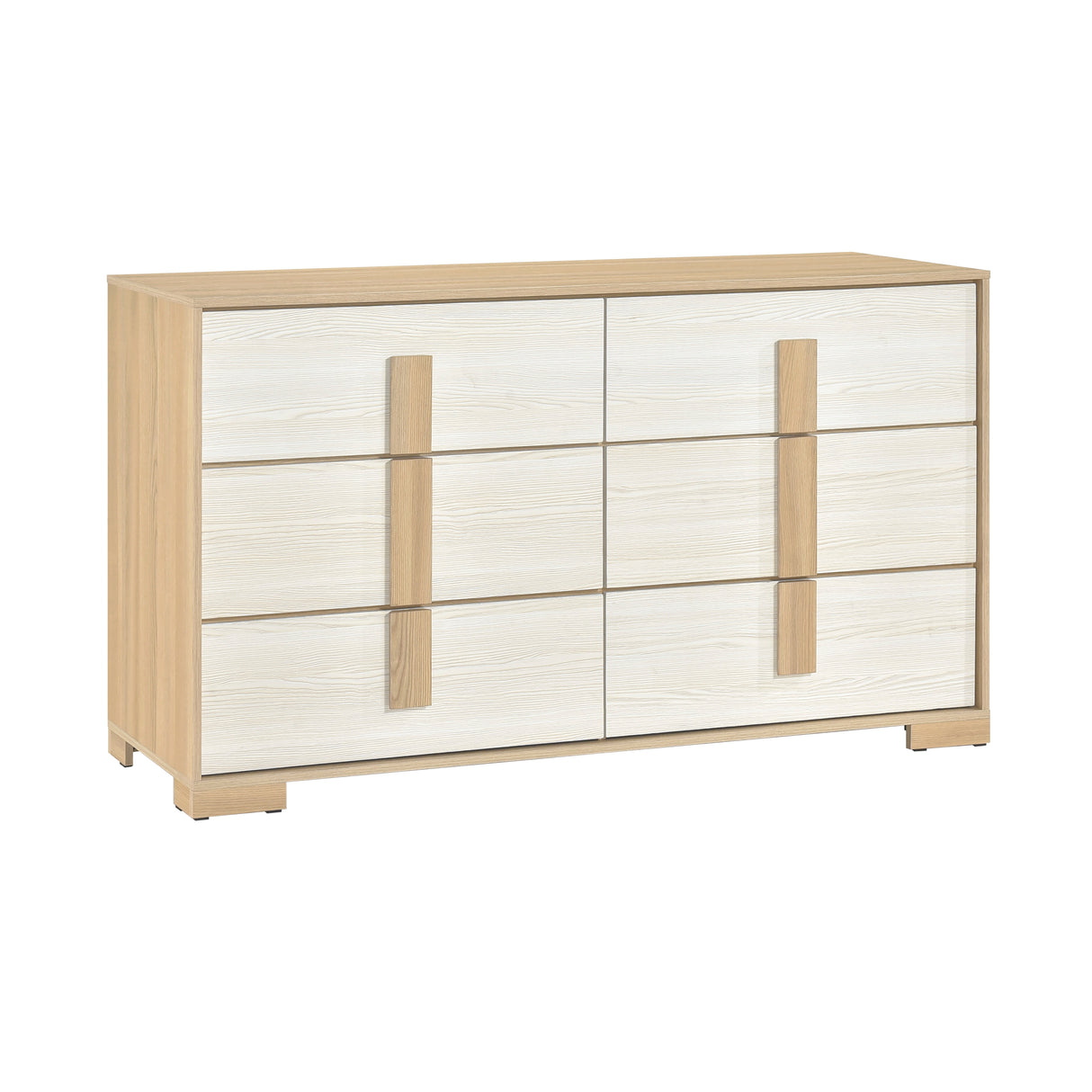 Sterling Natural/White LED Queen Bed from Homelegance - Luna Furniture