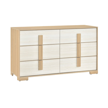 Sterling Natural/White LED Queen Bed from Homelegance - Luna Furniture