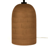 Brynner Table Lamp in Etched Amber Glass from Four Hands - Luna Furniture