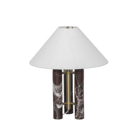 Medici Table Lamp in Merlot Marble from Four Hands - Luna Furniture