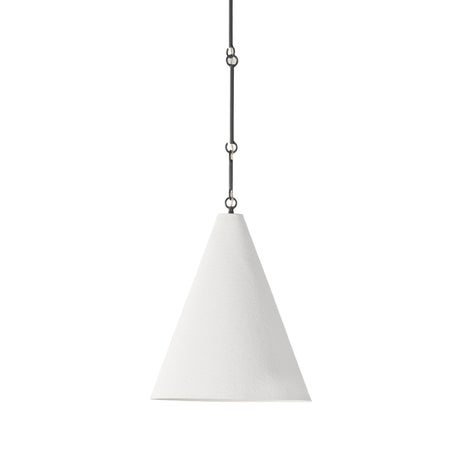 Grazia Pendant in Matte White Plaster from Four Hands - Luna Furniture