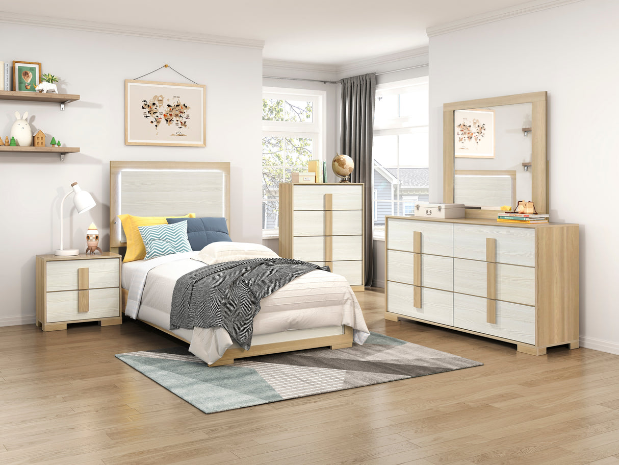 Sterling Natural Bedroom Mirror (Mirror Only) from Homelegance - Luna Furniture