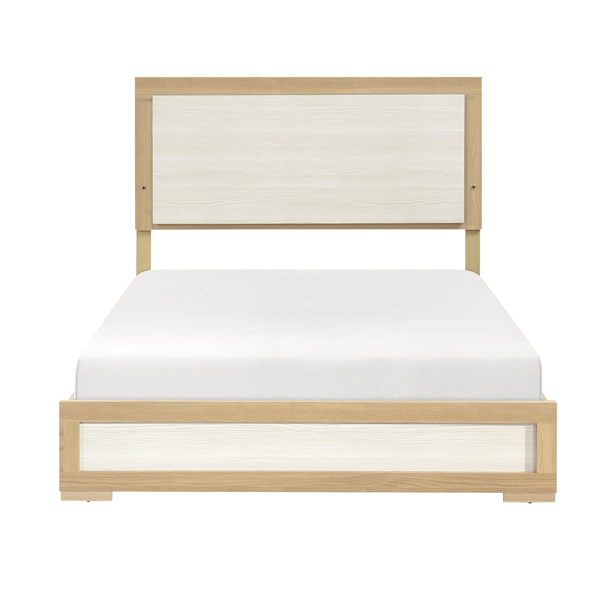 Sterling Natural/White LED King Bed from Homelegance - Luna Furniture