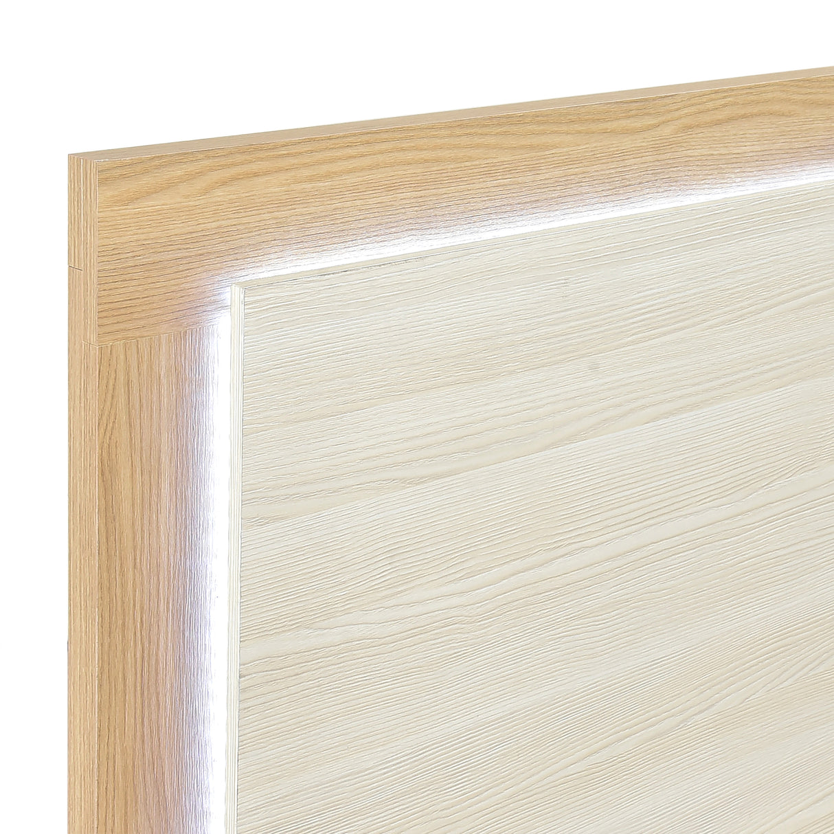 Sterling Natural/White LED King Bed from Homelegance - Luna Furniture