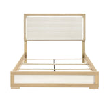 Sterling Natural/White LED King Bed from Homelegance - Luna Furniture