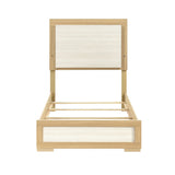 Sterling Natural/White LED Twin Bed from Homelegance - Luna Furniture