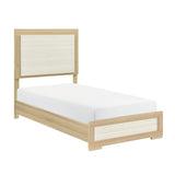 Sterling Natural/White LED Twin Bed from Homelegance - Luna Furniture