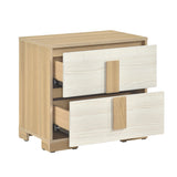 Sterling Natural/White LED Bedroom Set from Homelegance - Luna Furniture