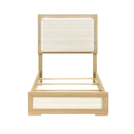 Sterling Natural/White 5pc Set (TB+NS+DR+MR+CH) from Homelegance - Luna Furniture