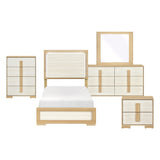 Sterling Natural/White 5pc Set (TB+NS+DR+MR+CH) from Homelegance - Luna Furniture