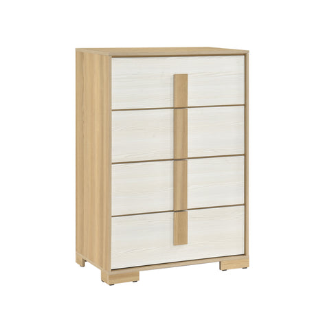 Sterling Natural/White 5pc Set (TB+NS+DR+MR+CH) from Homelegance - Luna Furniture