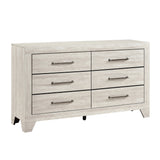 Aspen Gray Oak 4pc Set (QB+NS+DR+MR) from Homelegance - Luna Furniture