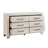 Aspen Gray Oak 4pc Set (QB+NS+DR+MR) from Homelegance - Luna Furniture