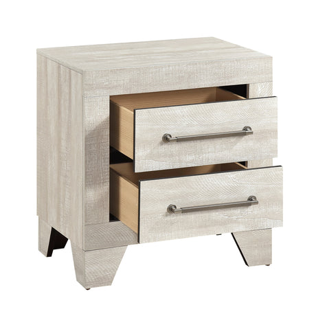 Aspen Gray Oak 5pc Set (QB+NS+DR+MR+CH) from Homelegance - Luna Furniture