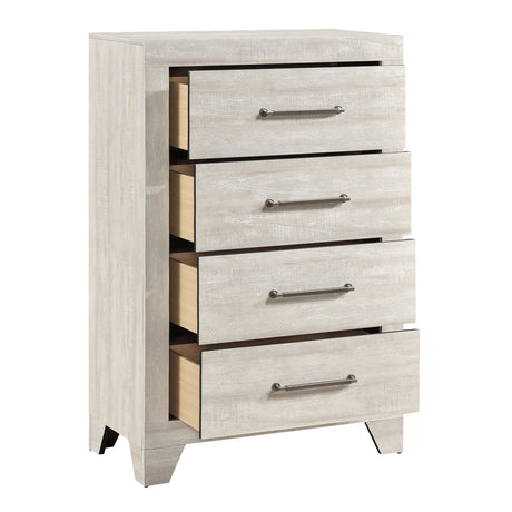 Aspen Gray Oak 5pc Set (QB+NS+DR+MR+CH) from Homelegance - Luna Furniture
