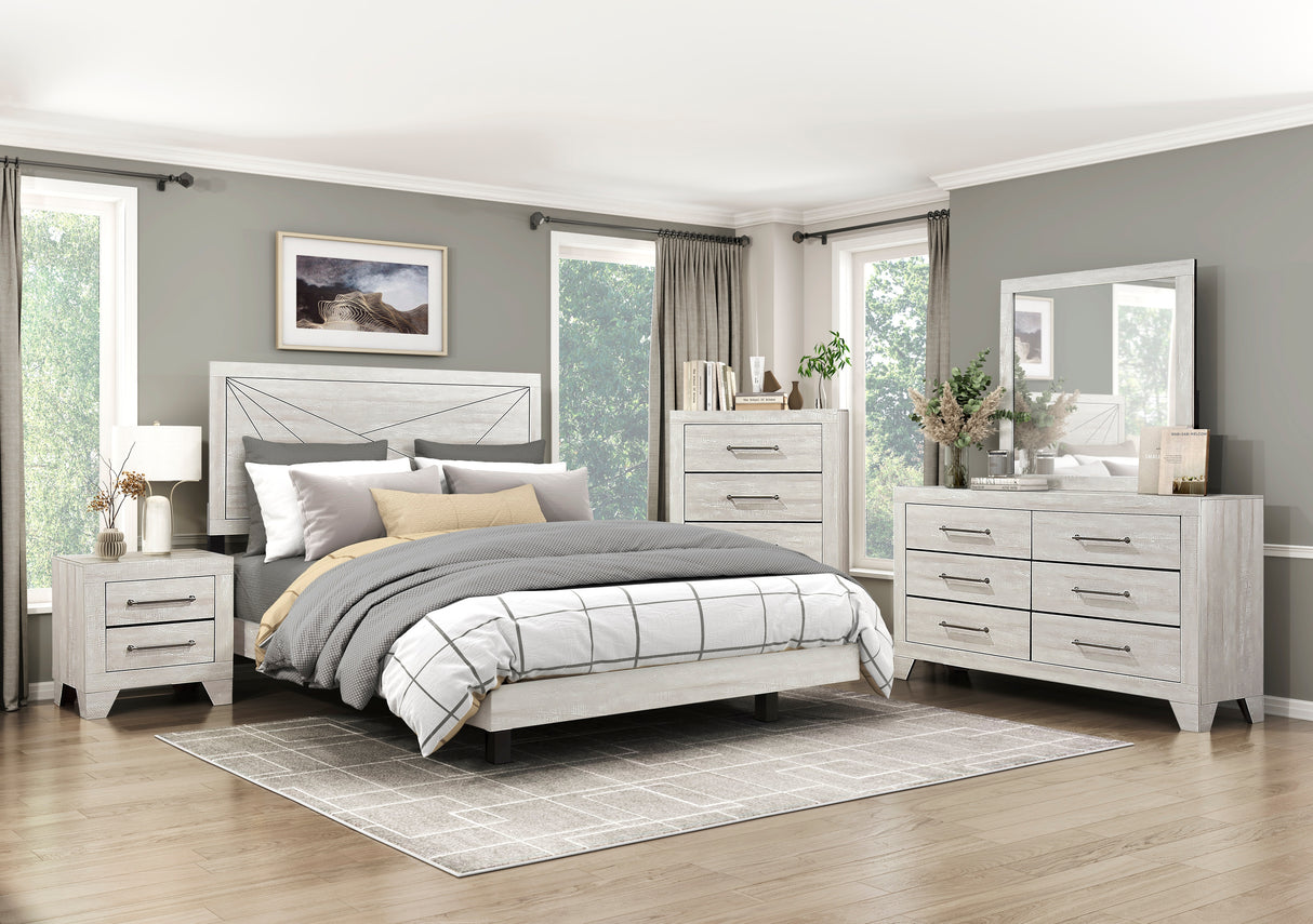 Aspen Gray Oak California King Bed from Homelegance - Luna Furniture