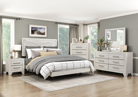Everett Gray Queen Panel Bed from Homelegance - Luna Furniture