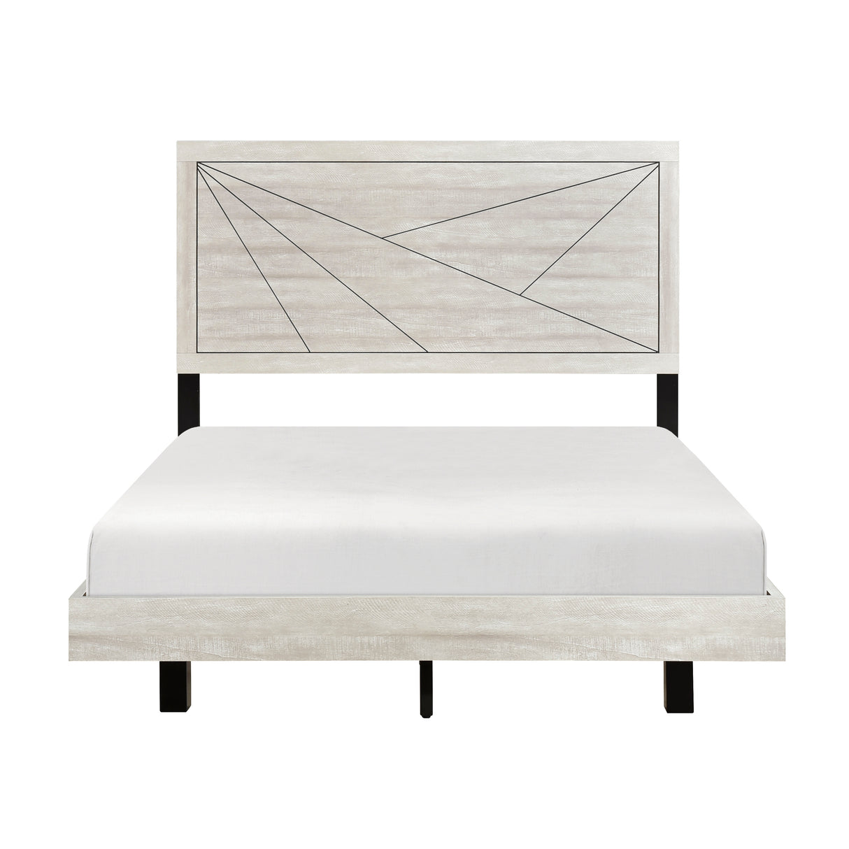 Everett Gray Queen Panel Bed from Homelegance - Luna Furniture
