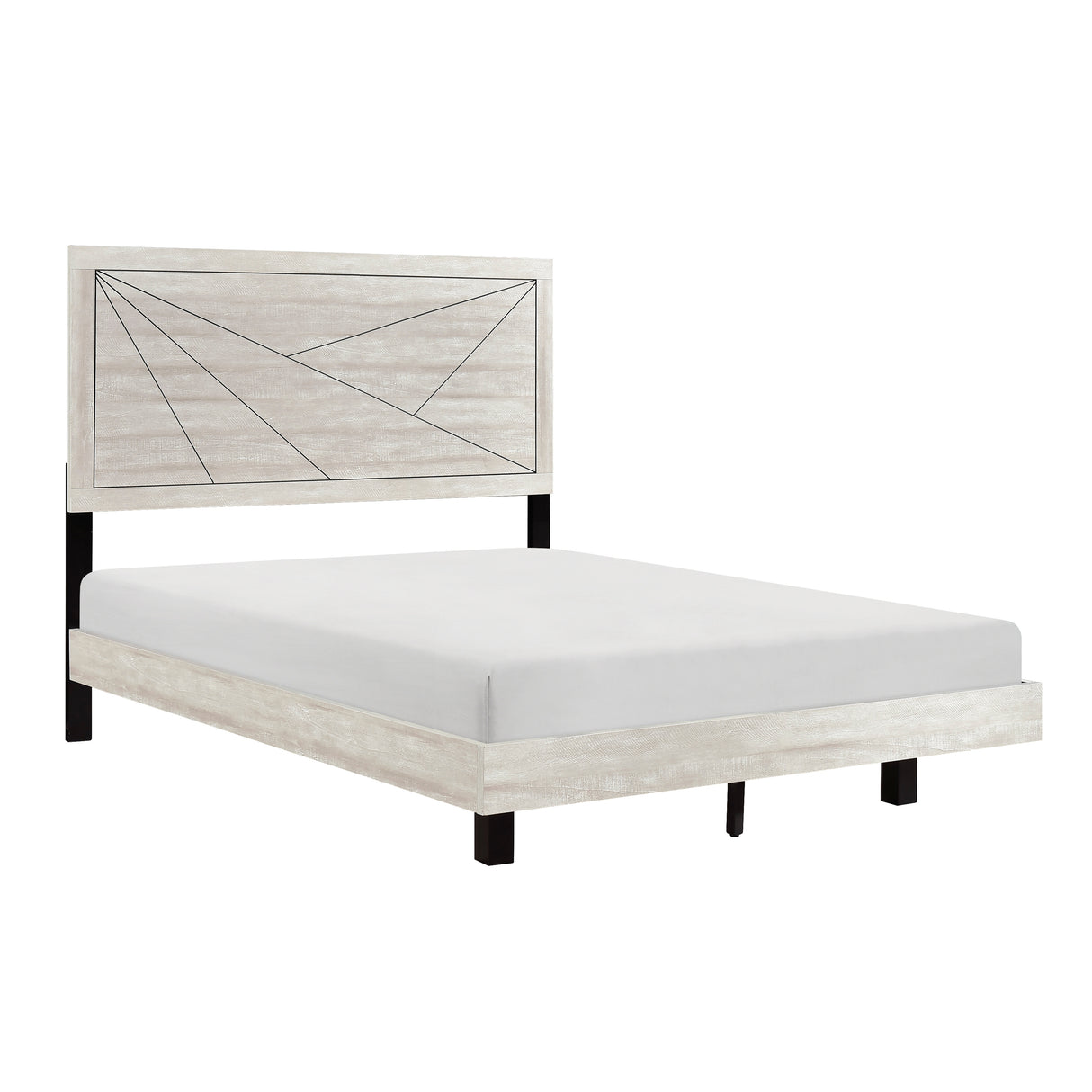 Everett Gray Queen Panel Bed from Homelegance - Luna Furniture