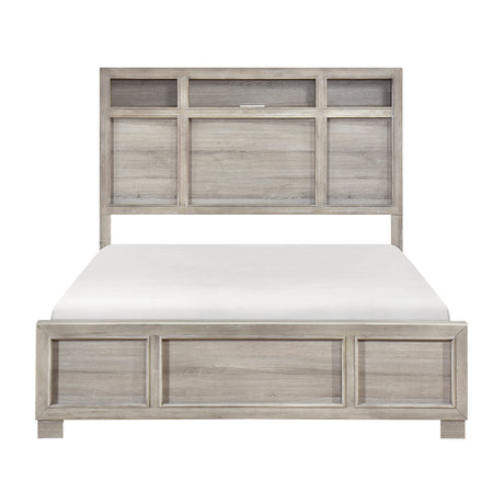 Everett Gray Queen Bed from Homelegance - Luna Furniture